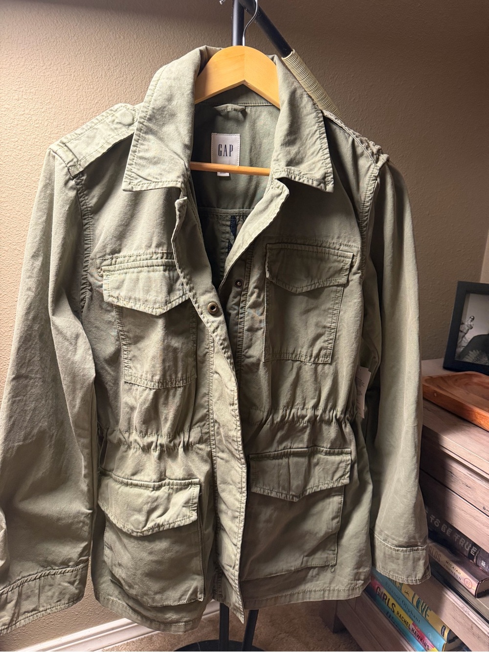 GAP Women's Olive Utility Field Jacket M New With Tags Streetwear Indie Gorpcore